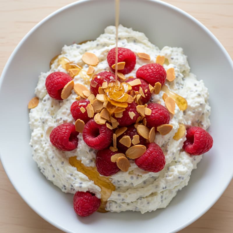 Silky Greek Yogurt Protein Mousse with Berries