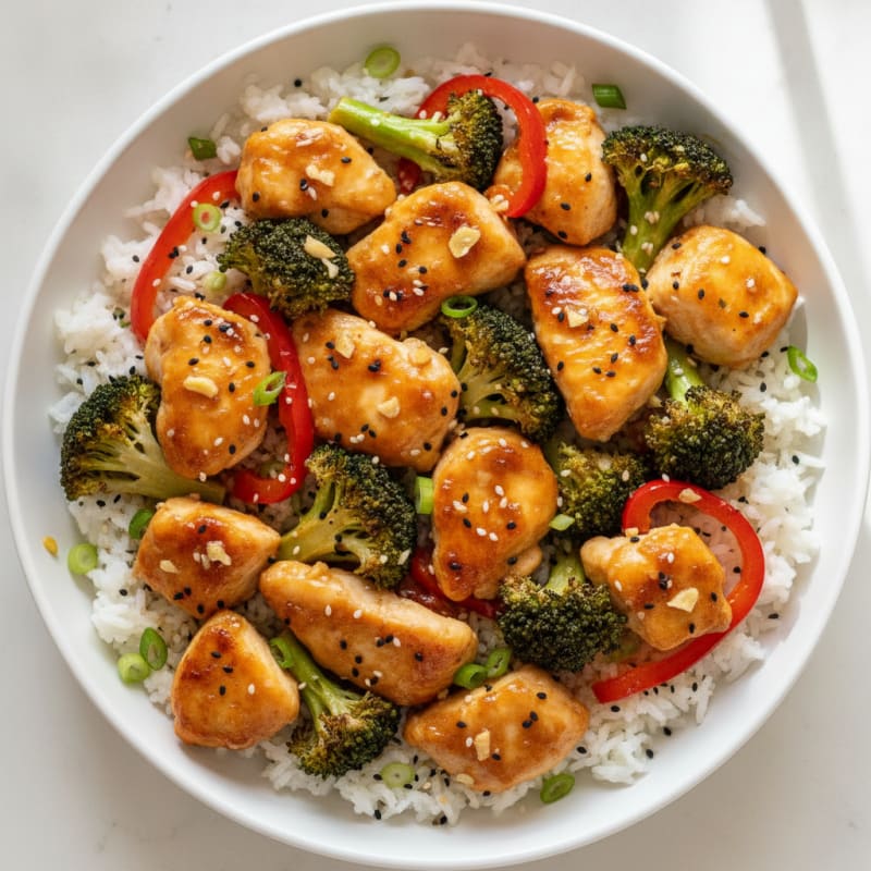 Baked Orange Chicken and Broccoli