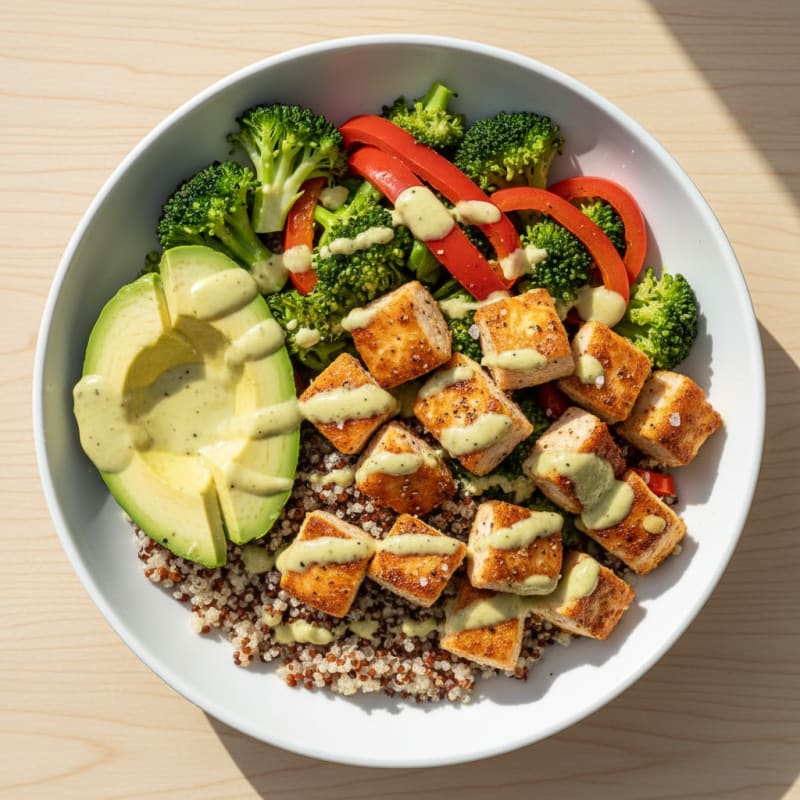 Macro-Balanced Chicken and Veggie Bowl