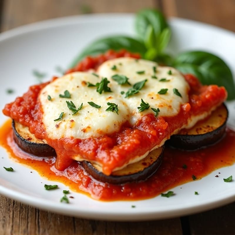 Crispy Baked Eggplant Parmesan