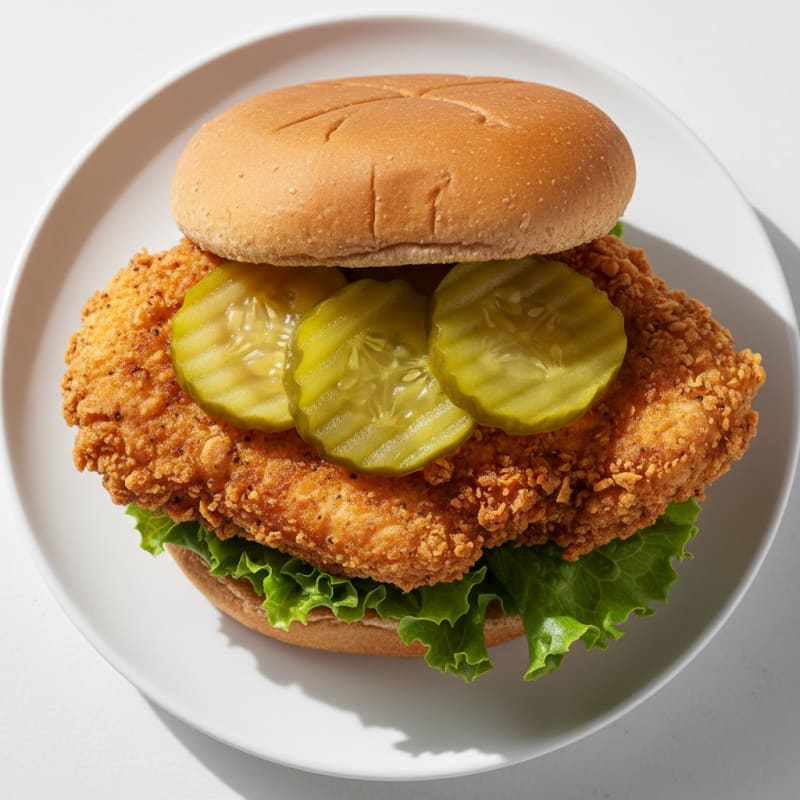 Buttermilk Fried Chicken Sandwich with Pickles