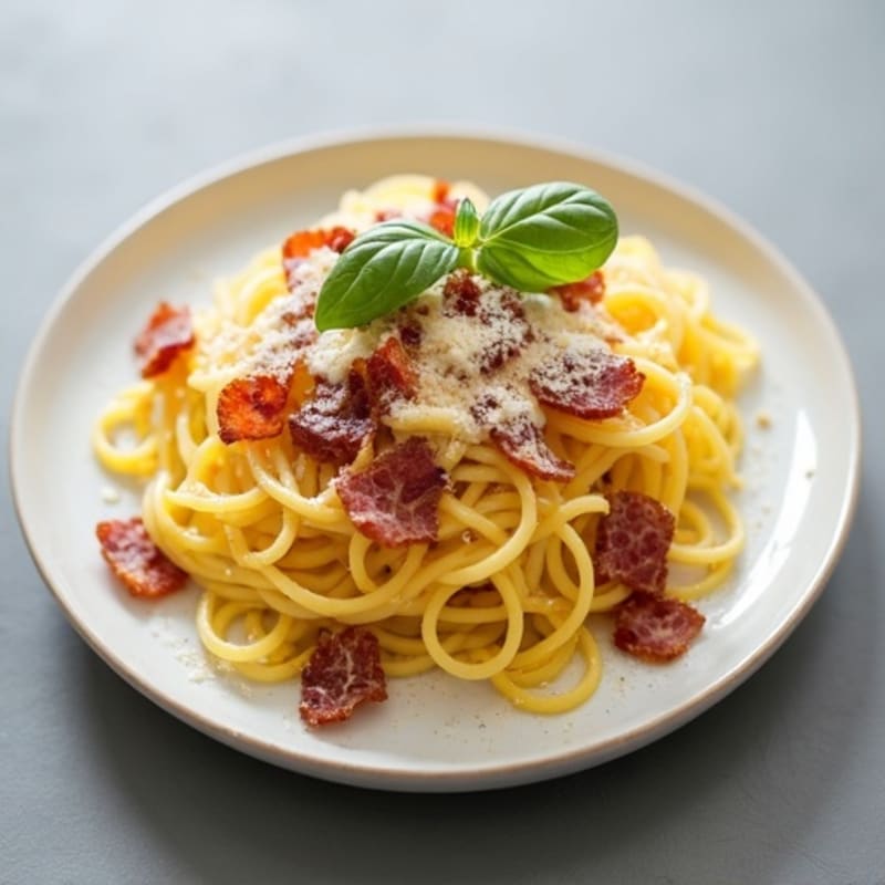 Creamy Turkey Bacon Spaghetti Squash Carbonara