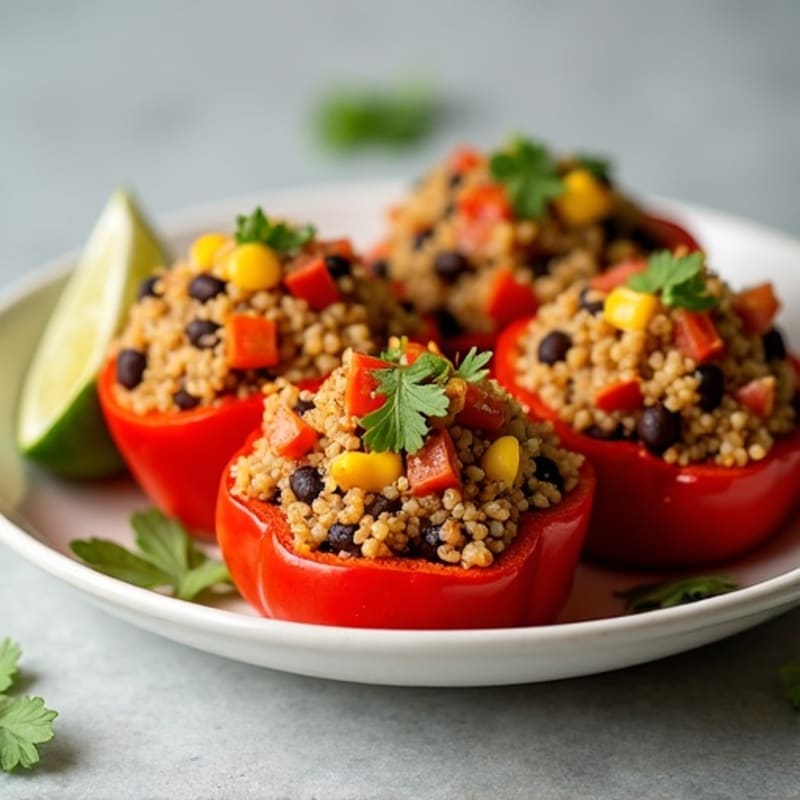 Zesty Quinoa Stuffed Peppers