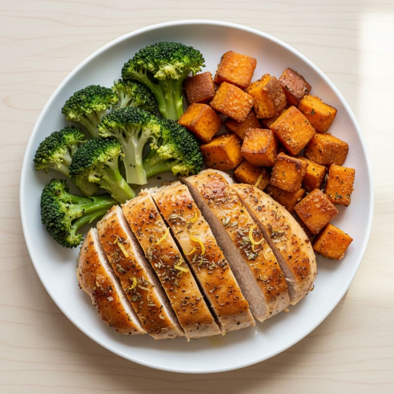 Crispy Lemon-Herb Roasted Chicken Breast