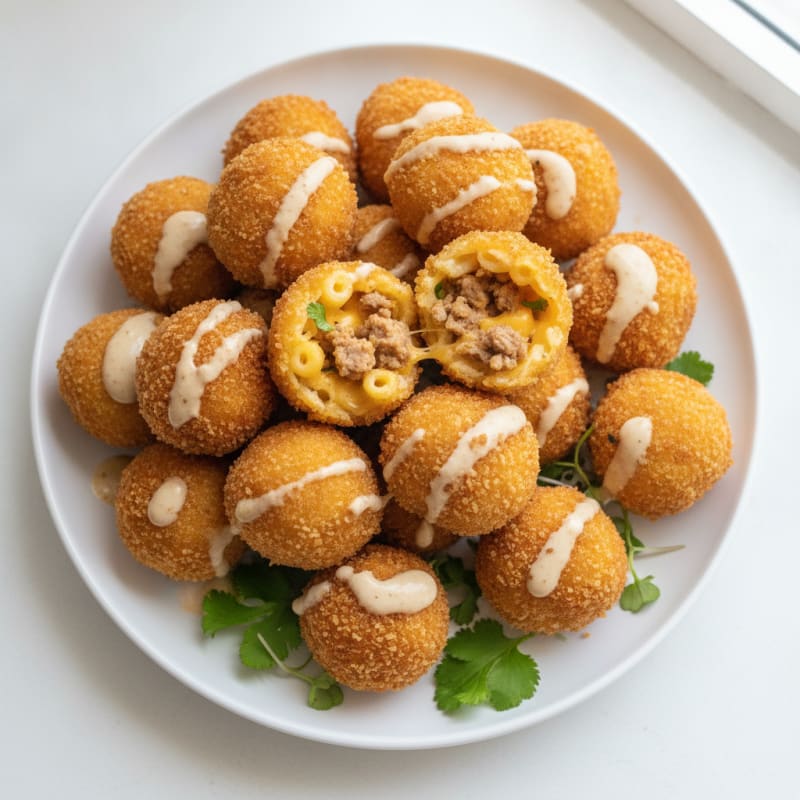 Deep-Fried Mac & Cheese Balls
