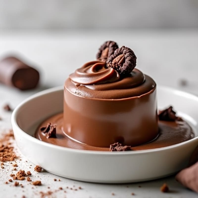 Silky Chocolate Protein Pudding with Greek Yogurt