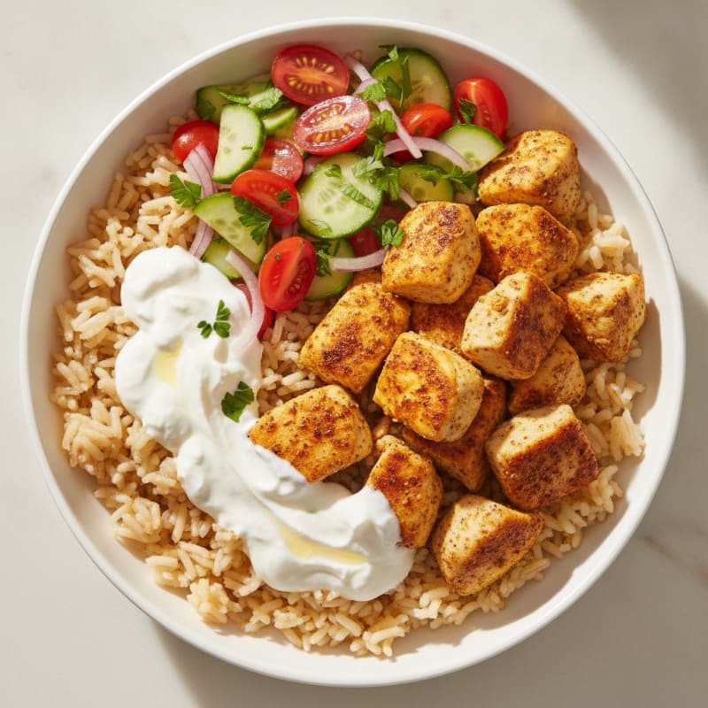 Chicken Shawarma Rice Bowl