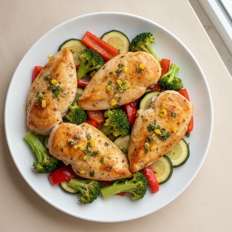 Sheet Pan Lemon Herb Chicken and Veggies