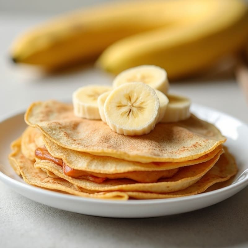 Protein-Packed Almond Butter Banana Crepes
