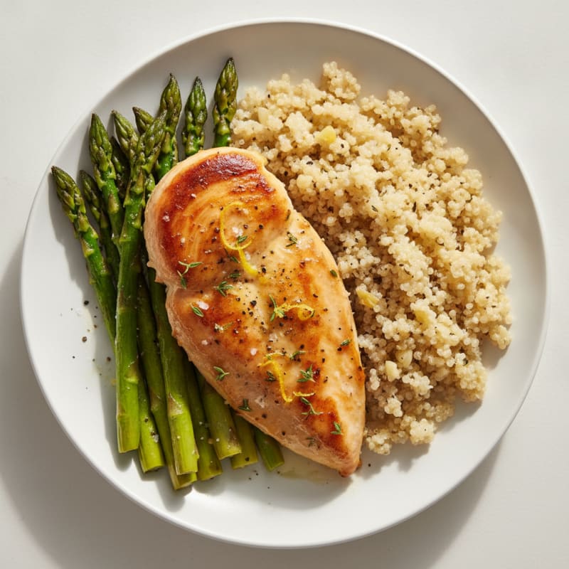 Lemon Herb Chicken with Roasted Asparagus