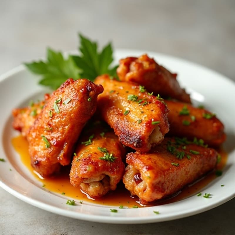 Crispy Baked Honey-Garlic Chicken Wings