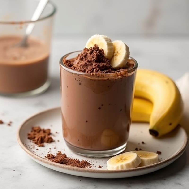 Silky Chocolate Protein Pudding with Greek Yogurt