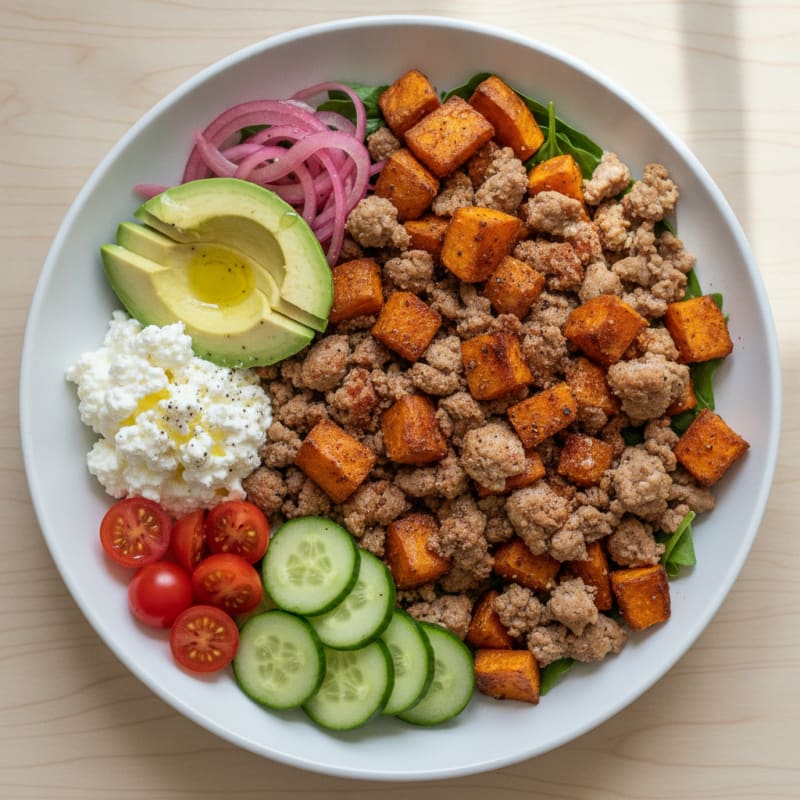Ground Turkey and Sweet Potato Power Bowl
