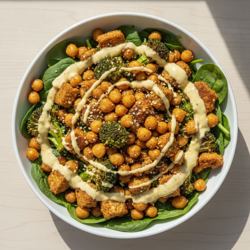 Roasted Chickpea & Veggie Buddha Bowl