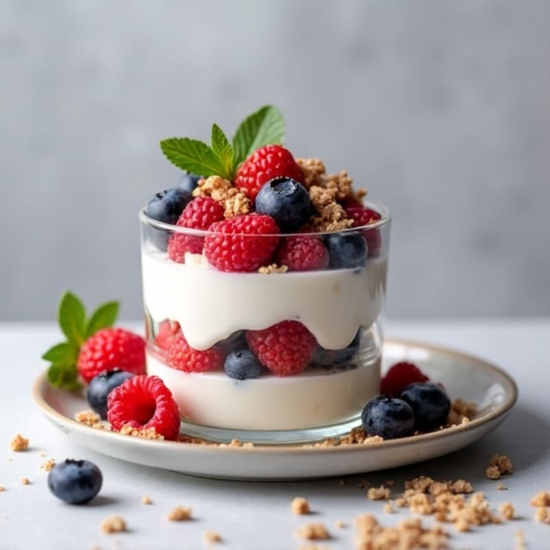 Creamy Cottage Cheese Berry Parfait