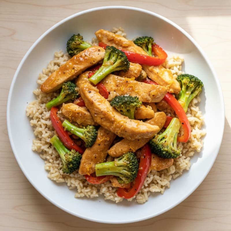 Orange Glazed Chicken Stir-Fry