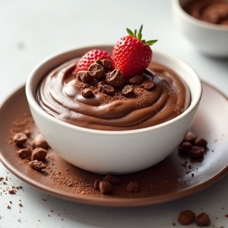 Silky Chocolate Protein Pudding with Greek Yogurt