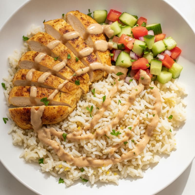 Chicken Shawarma Rice Bowl