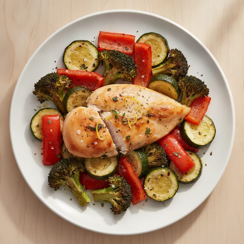 Lemon Herb Chicken and Roasted Vegetables