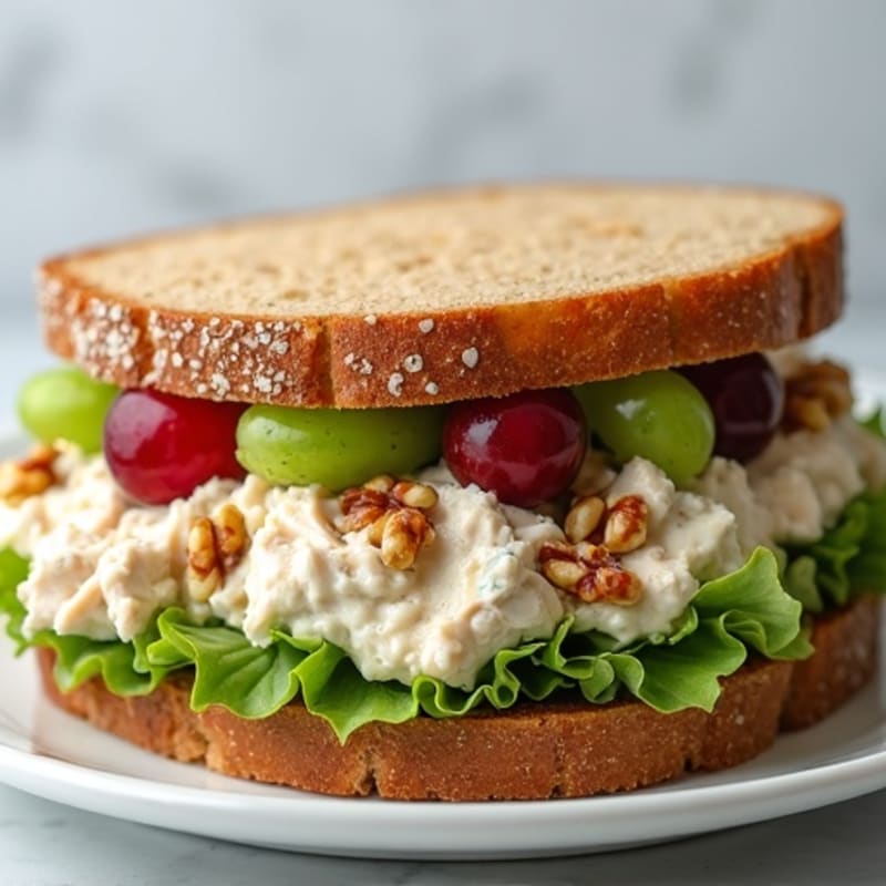Healthy Creamy Chicken Salad Sandwich