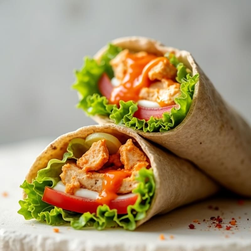 Healthy Buffalo Chicken Wrap