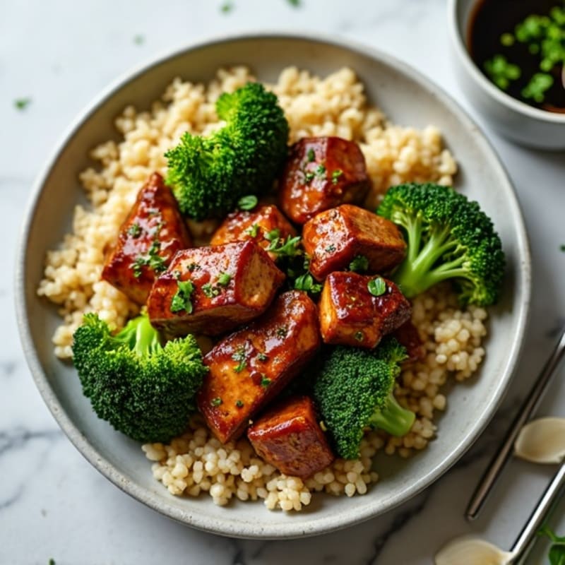Garlic Ginger Beef and Crispy Broccoli Stir-Fry