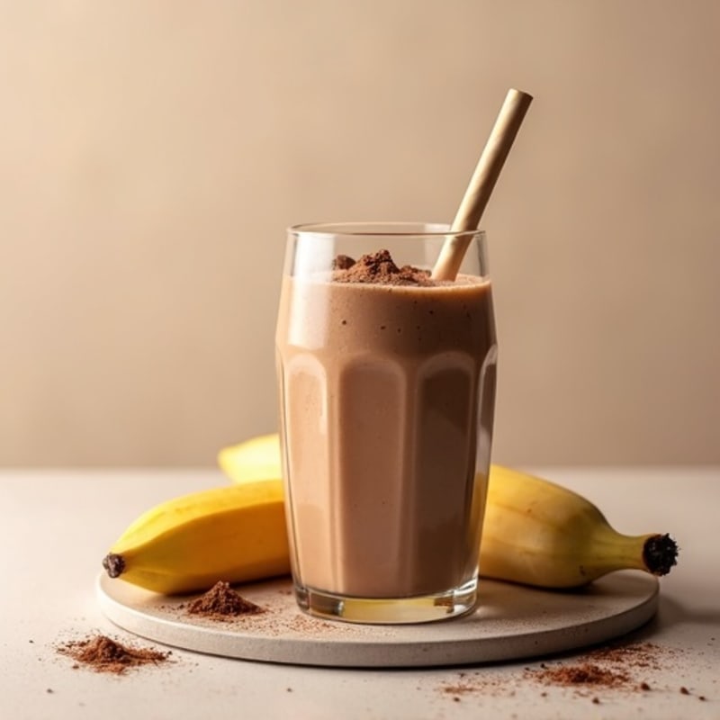 Creamy Chocolate Vanilla Protein Smoothie