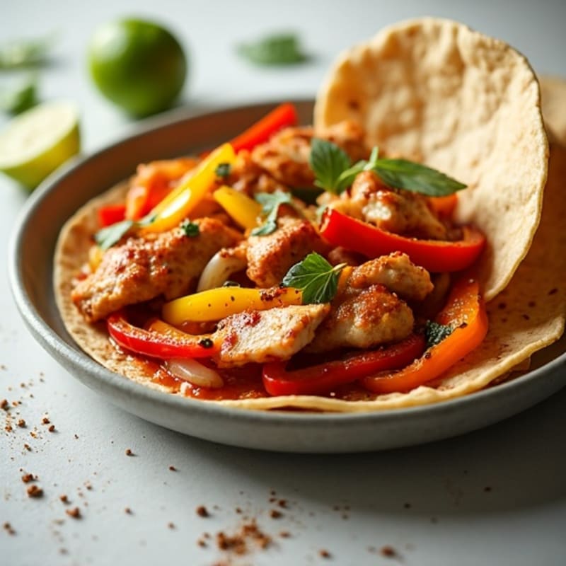 Sheet Pan Chicken Fajitas with Crispy Bell Peppers