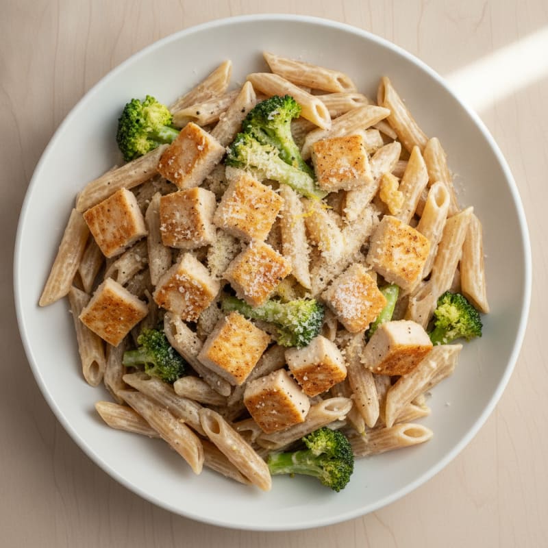 Chicken Alfredo Pasta with Broccoli