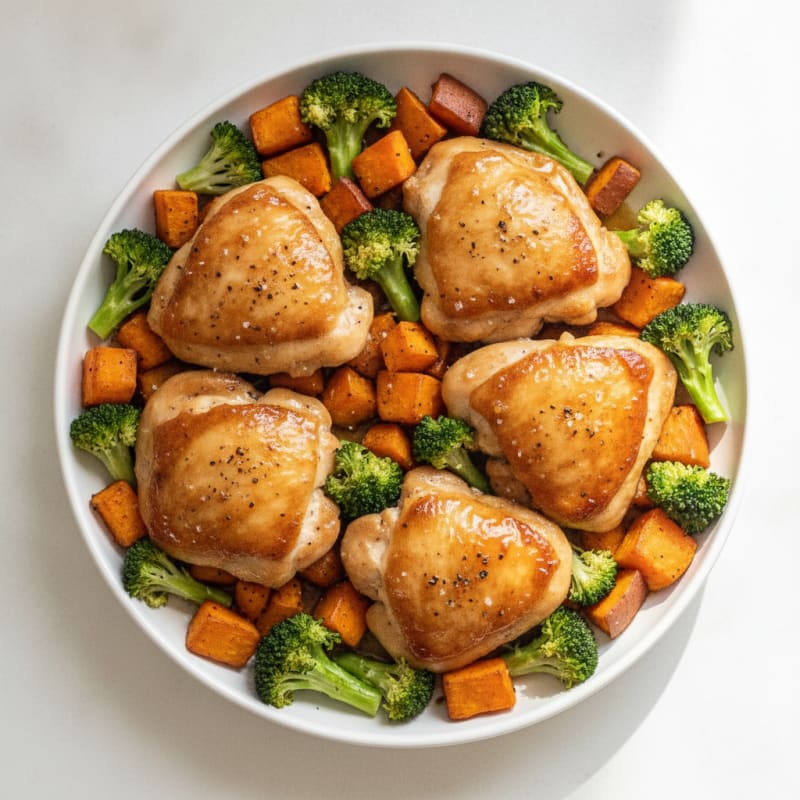 Sheet Pan Honey-Garlic Chicken and Veggies