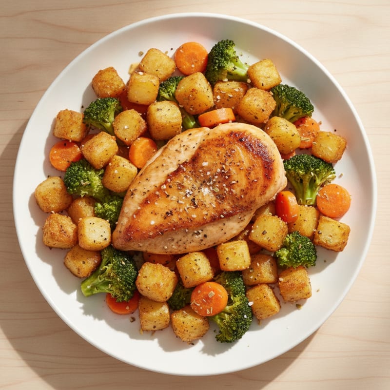 Roasted Chicken and Vegetable Medley