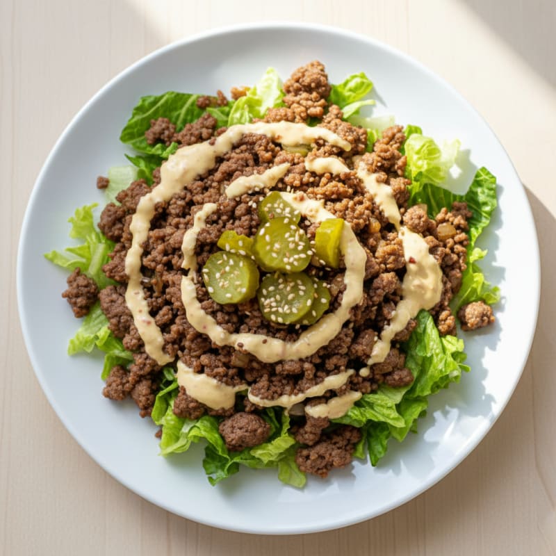 Big Mac Inspired Protein Bowl
