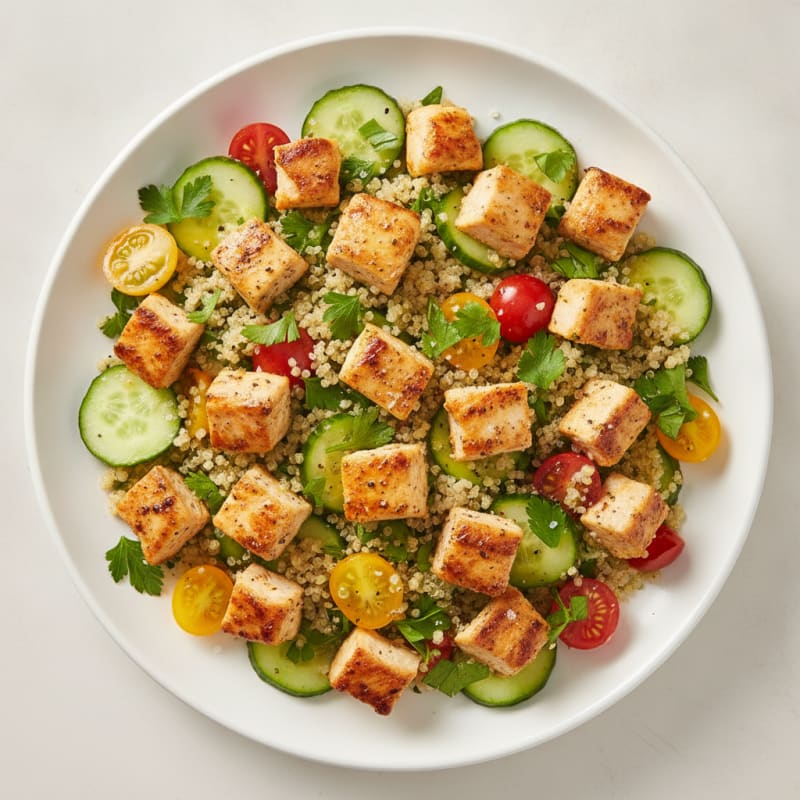 Lemon Herb Chicken and Quinoa Salad