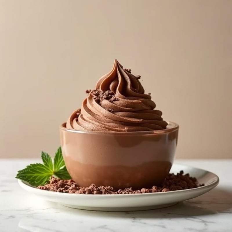 Silky Chocolate Chickpea Protein Mousse