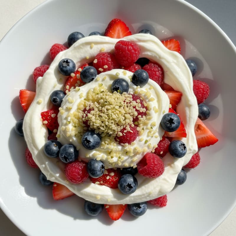 Creamy Greek Yogurt Protein Parfait with Mixed Berries