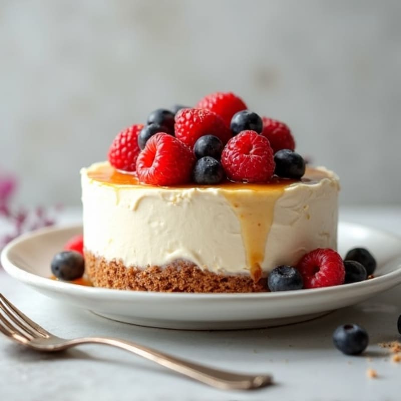 Creamy Greek Yogurt Protein Cheesecake
