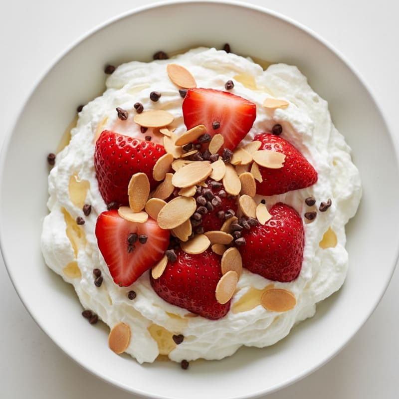 Greek Yogurt Protein Mousse with Fresh Berries