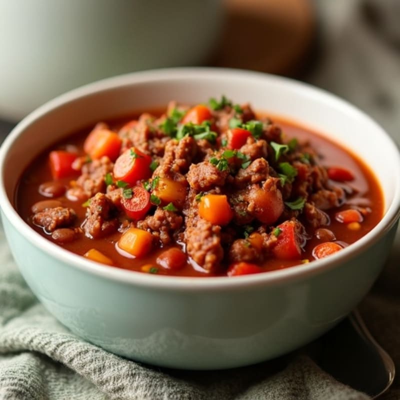 Wholesome Beef and Bean Homestyle Chili