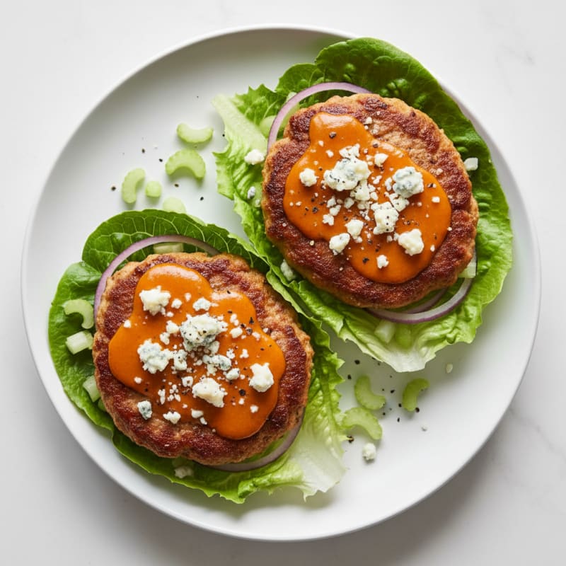 Buffalo Blue Cheese Burgers