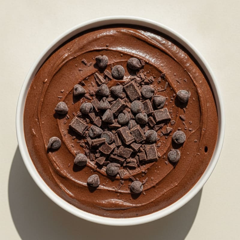 Chocolate Protein Mousse with Silky Cottage Cheese