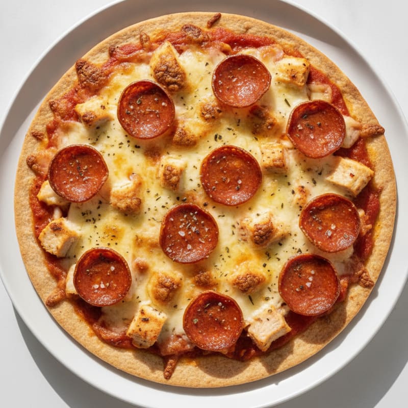 Air-Fried Pepperoni Chicken Pizza