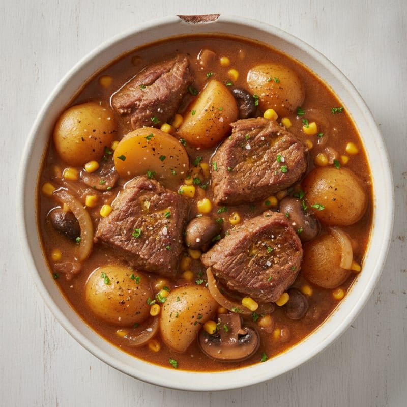 Slow-Cooked Beef and Potato Stew