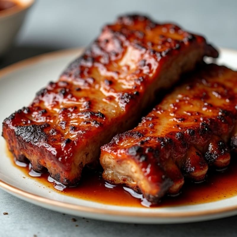 Tender Oven-Baked Pork Ribs with Sticky BBQ Glaze