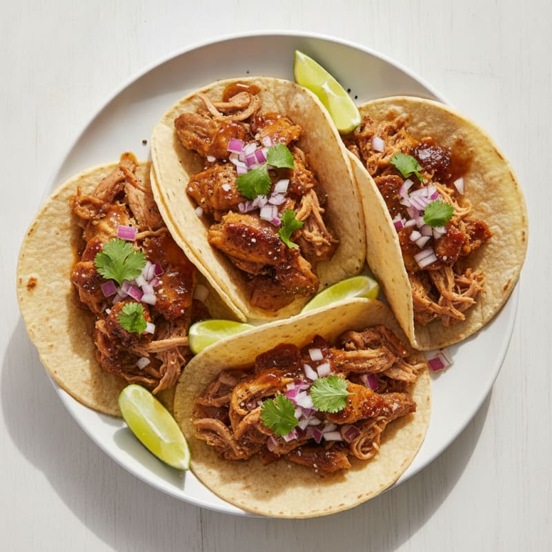 Slow-Cooked Pork Carnitas Tacos