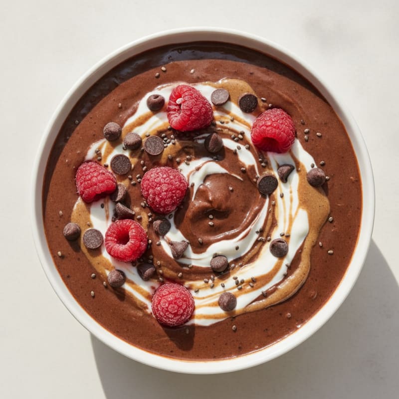 Silky Chocolate Protein Pudding with Greek Yogurt