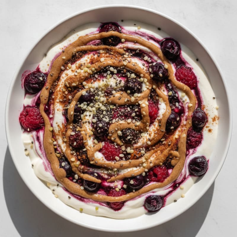 Berry Protein Yogurt Swirl