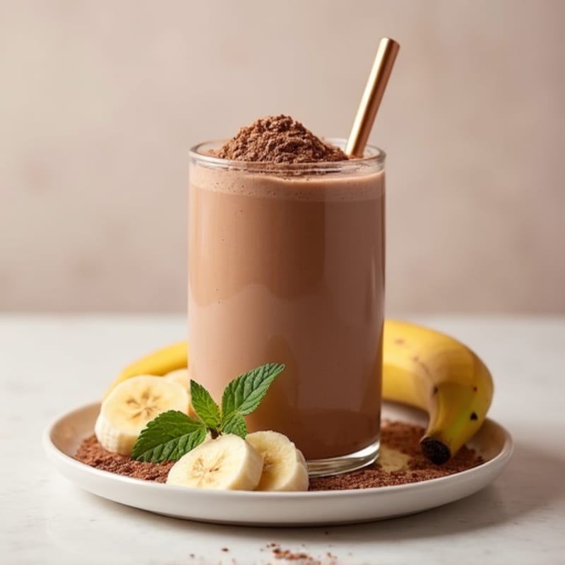 Creamy Double Chocolate Protein Smoothie