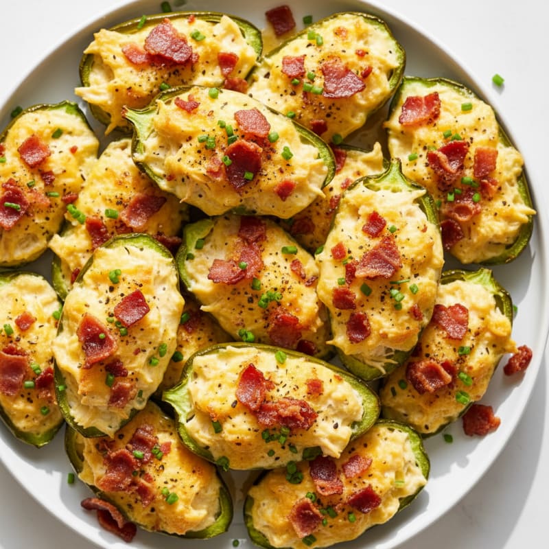 Baked Jalapeño Poppers with Bacon