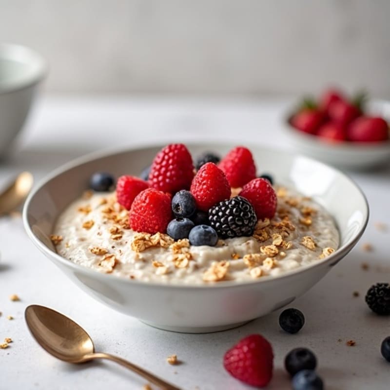 Protein-Packed Vanilla Berry Overnight Oats