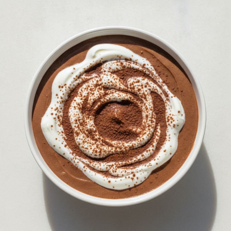 Silky Chocolate Protein Pudding with Greek Yogurt